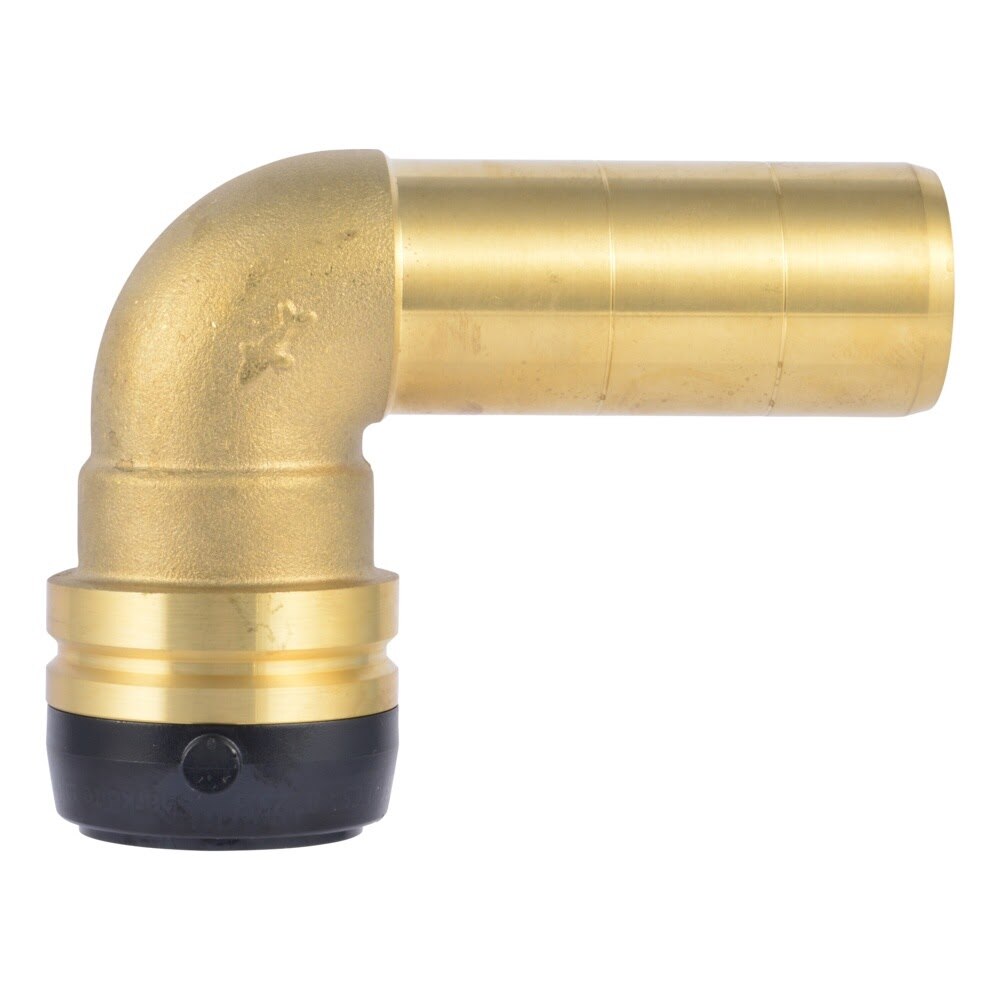 SharkBite UXL0935 1-1/4 in. x 1-1/4 in. 90 Degree Push-to-Connect Brass Street Elbow - 2