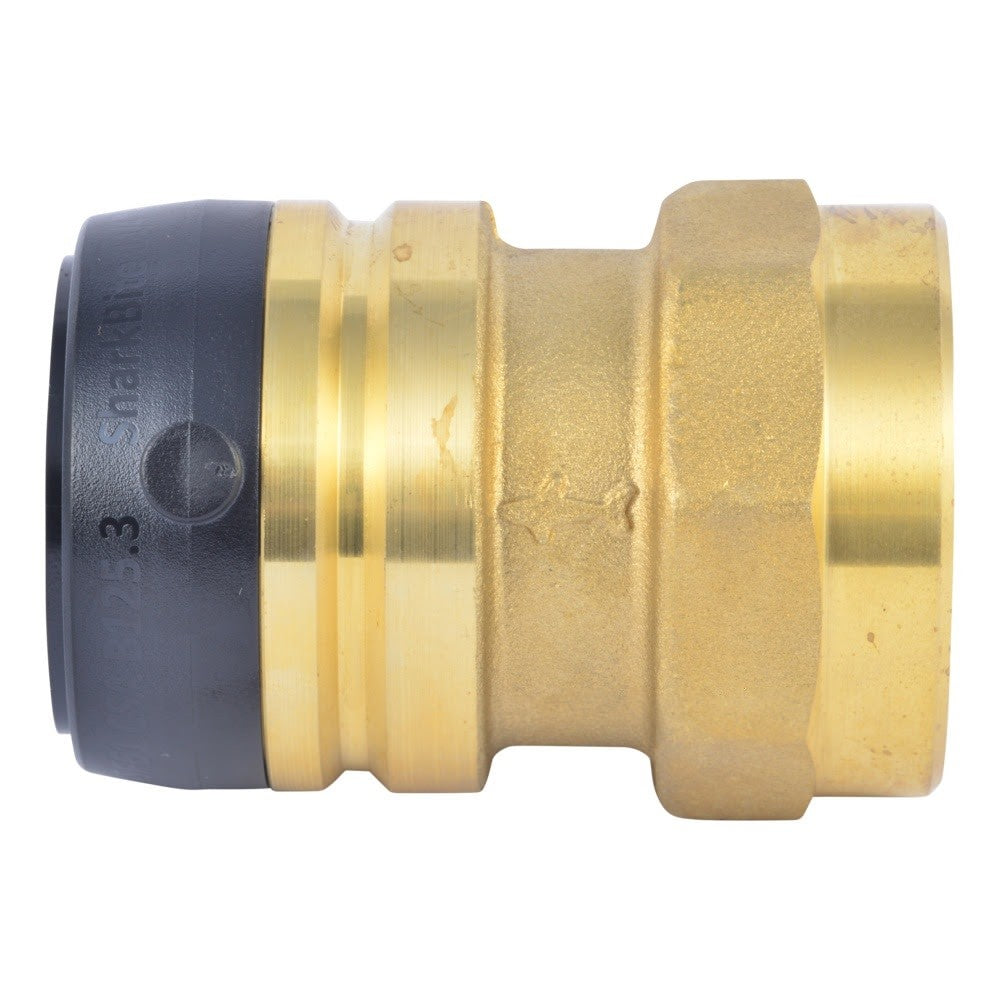 SharkBite UXL113532F 1-1/4 in. x 1-1/4 in. Push to Connect FNPT Brass Adapter - 2
