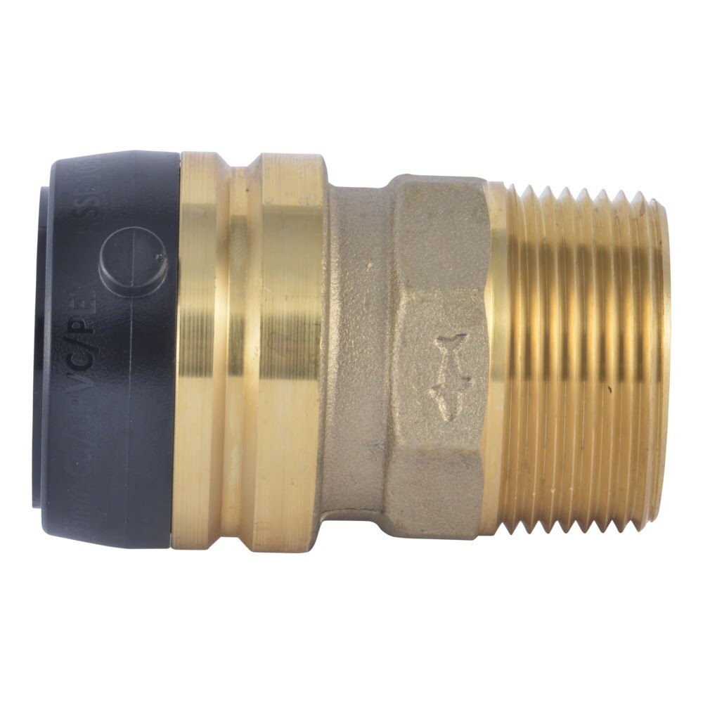 SharkBite UXL113532M 1-1/4 in. Push-to-Connect x 1-1/4 in. MNPT Male Adapter Brass Fitting - 2