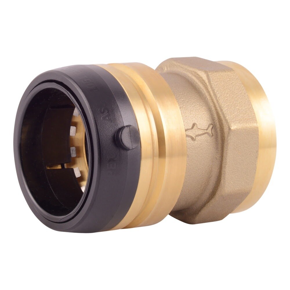 SharkBite UXL114140F 1-1/2 in. x 1-1/2 in. Push-to-Connect Female NPT Brass Adapter