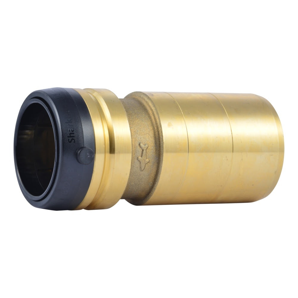 SharkBite UXL125441 2 in x 1-1/2 in Brass Push to Connect CTS Fitting Reducer