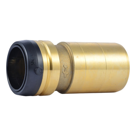 SharkBite UXL125441 2 in x 1-1/2 in Brass Push to Connect CTS Fitting Reducer