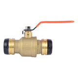 SharkBite UXLBV41 1-1/2 in. Brass Push-to-Connect Quarter-Turn Ball Valve for Potable Water - 2
