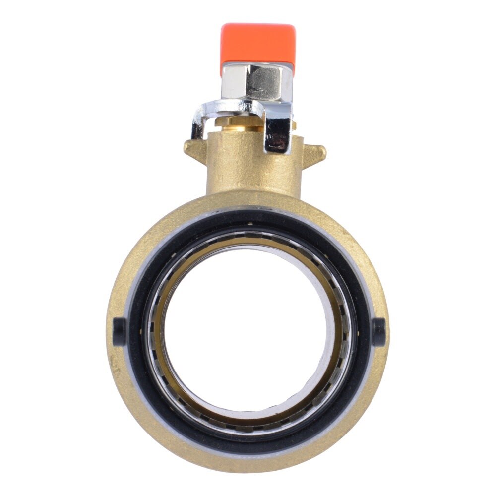 SharkBite UXLBV54 2 in. x 2 in. Lead Free Brass Push-to-Connect Quarter-Turn Ball Valve - 3