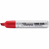 Sharpie 15002 King Size Permanent Marker, Chisel Tip, Red, 1 Marker - 3