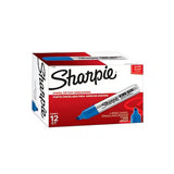 Sharpie 15003 King Size Blue Permanent Marker with Chisel Tip - 2
