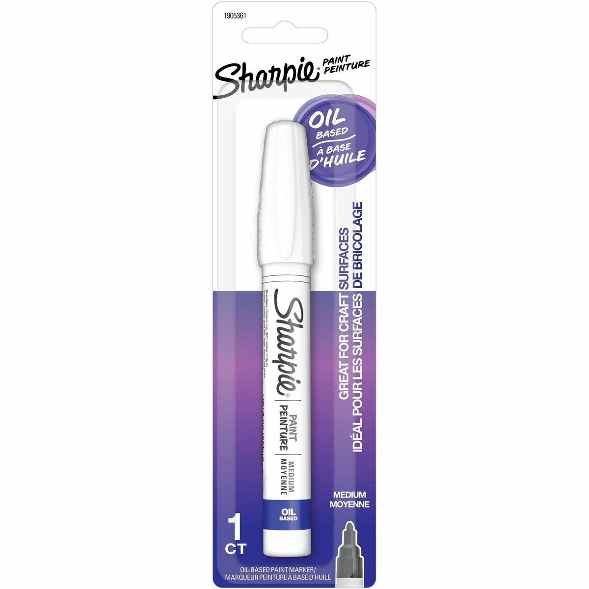 Sharpie 1905361 Oil-Based Paint Marker Medium Point White