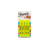 Sharpie 25164PP Tank Highlighters, Chisel Tip 4 Pack, (Yellow)