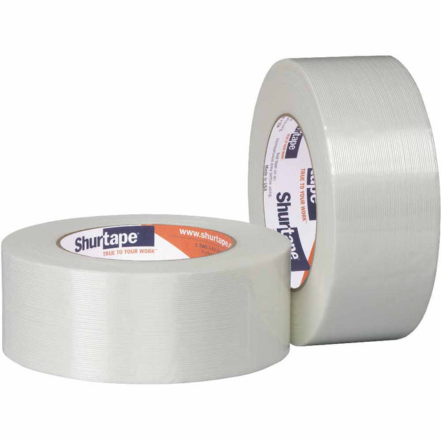 Shurtape 101230 GS 490 Economy Grade 2" Strapping Tape, Clear, 48mm x 55m