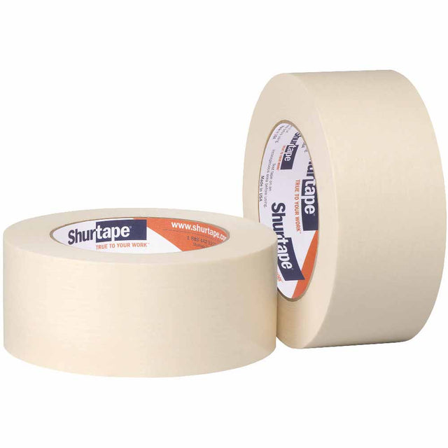 Shurtape 101536 CP 83 Utility Grade, High Adhesion 2" Masking Tape, 48mm x 55m