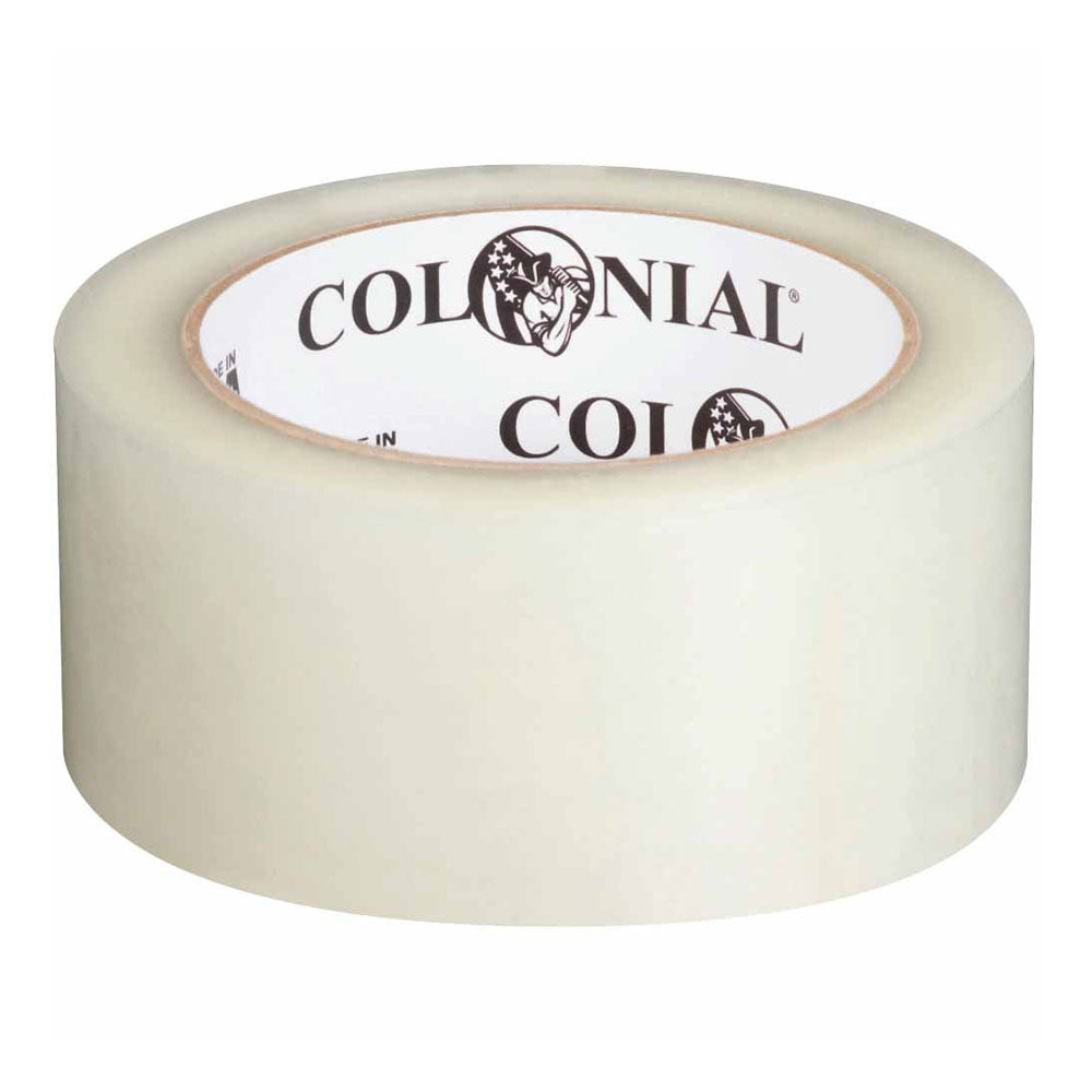 Colonial 104621 2" Packaging Tape, Clear, 48mm x 100m