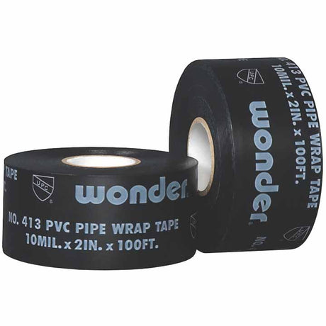 Shurtape 104777 PW 100 Corrosion-Resistant PVC Tape, Black, 4in x 33.3yd