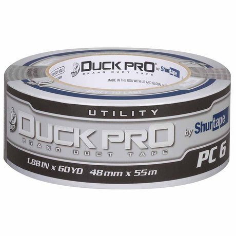 Shurtape 105449 PC 006 Duck Pro 6Mil 48mm x 55m  Silver Co-Extruded Cloth Duct Tape