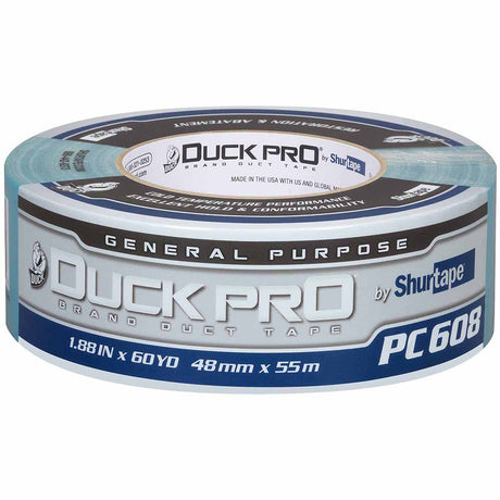 Shurtape 105452 PC 608 Duck Pro 9Mil 48mm x 55m  Teal Blue Co-Extruded Abatement Duct Tape