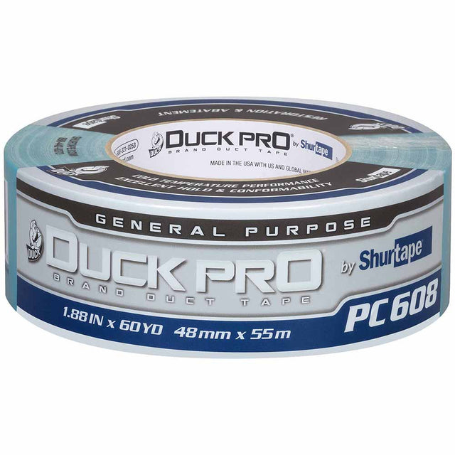 Shurtape 105452 PC 608 Duck Pro 9Mil 48mm x 55m  Teal Blue Co-Extruded Abatement Duct Tape