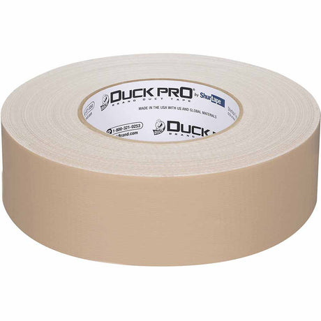 Shurtape 105490 PC 009 C Duck Pro 9Mil 48mm x 55m  Beige Contractor Grade, Colored Cloth Duct Tape