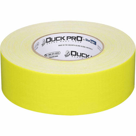 Shurtape 105500 PC 619 Duck Pro 9Mil 48mm x 55m  Fluorescent Yellow Specialty Grade, Fluorescent C