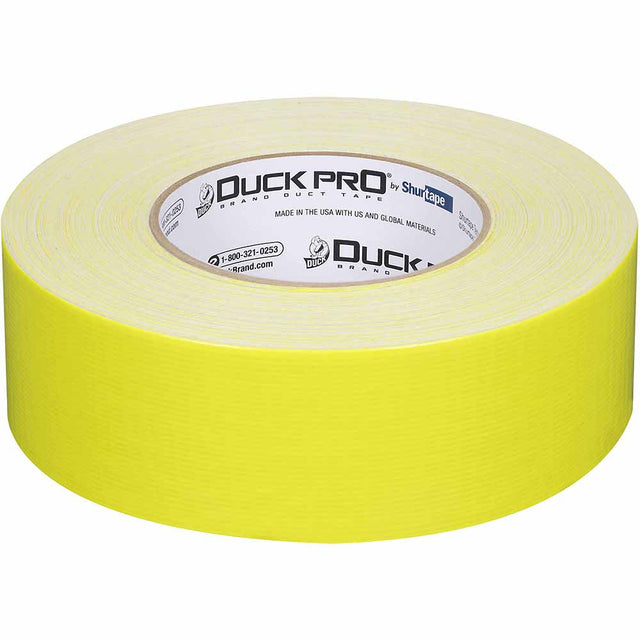 Shurtape 105500 PC 619 Duck Pro 9Mil 48mm x 55m  Fluorescent Yellow Specialty Grade, Fluorescent C