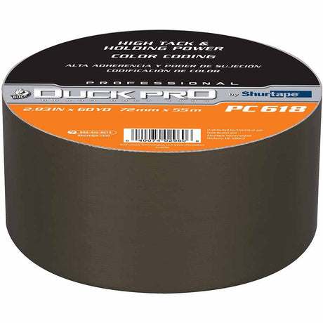 Shurtape 105510 PC 618C Duck Pro 10Mil 72mm x 55m Olive Industrial Colored Cloth Duct Tape