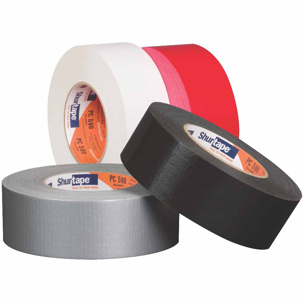 Shurtape 152417 PC 599 ShurGRIP Heavy Duty 4" Duct Tape, Silver, 96mm x 55m