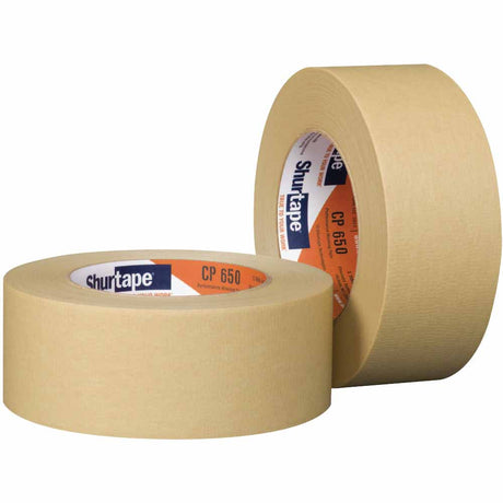 Shurtape 199036 CP 650 High Performance High Temp 2" Masking Tape, 48mm x 55m