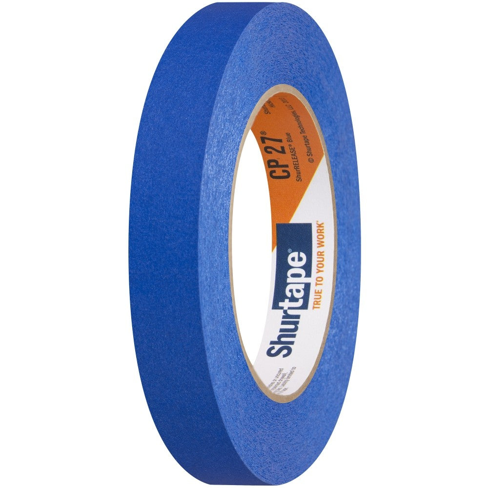 Shurtape 202871 CP 27 14-Day ShurRELEASE Painter's Tape, Blue, 18mm x 55m - 3