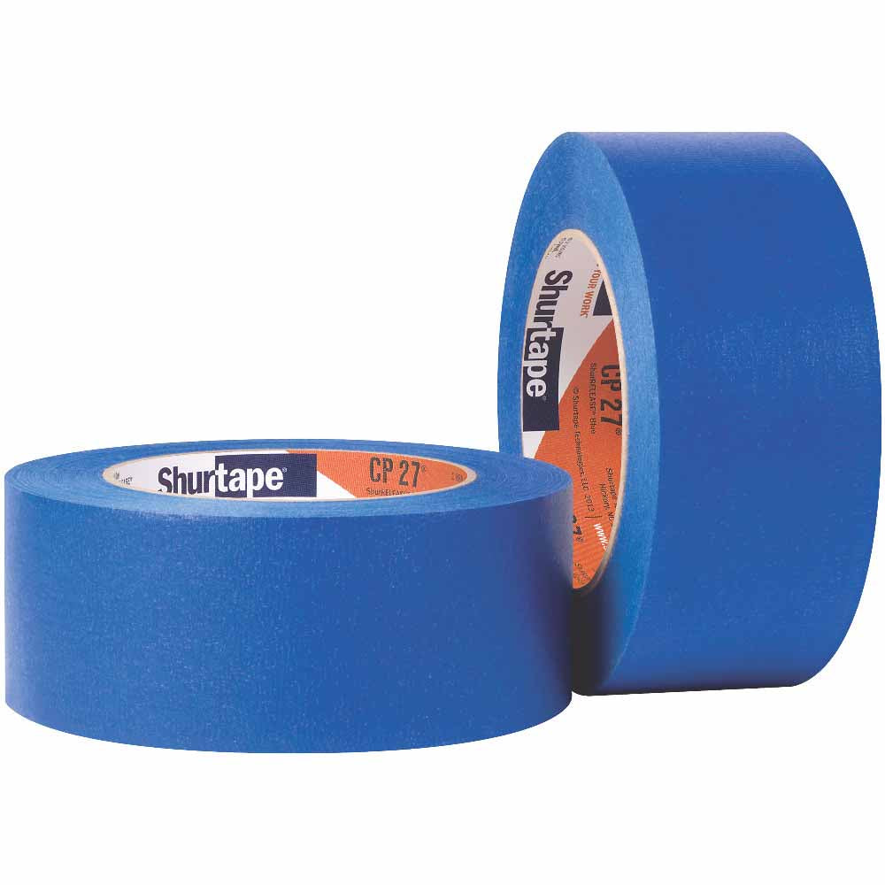 Shurtape 202879 CP 27 14-Day ShurRELEASE 1.5" Painter's Tape, Blue, 36mm x 55m