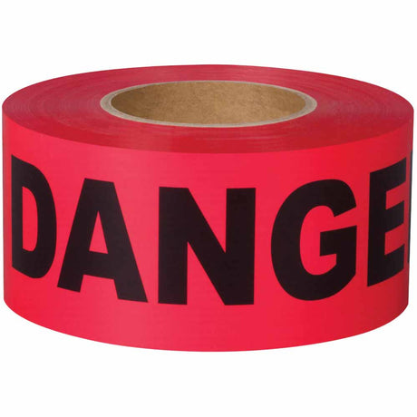 Shurtape 232532 BT 100 Non-Adhesive Barricade Tape, Red, 3in x 1000ft