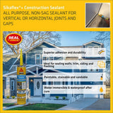 Sika 15LM GRAY 10 oz Gray Polyurethane Non-Sag Construction Sealant - 2
