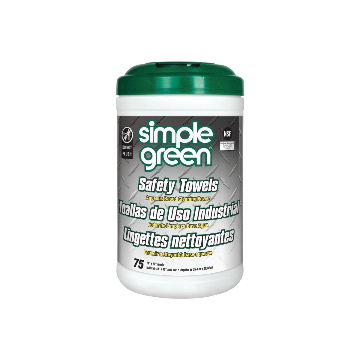 Simple Green 13351 Multi-Purpose Safety Towels 10 in x 12 in for Multi-Surface Cleaning (75 Count) - 4