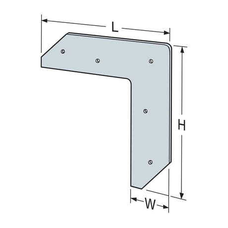 Simpson Strong-Tie 55L L-Shaped Strap for Beam-to-Column Applications