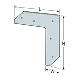 Simpson Strong-Tie 55L L-Shaped Strap for Beam-to-Column Applications