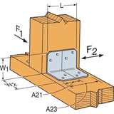 Simpson A21 Strong-Tie Galvanized Angle for Wood Framing Applications - 2