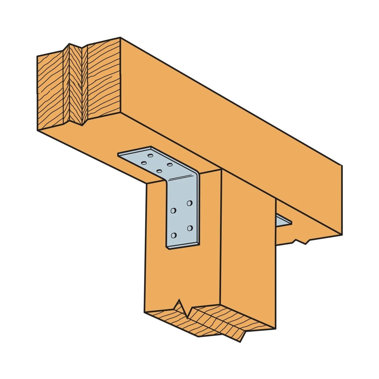 Simpson A33 Strong-Tie Galvanized Angle for Wood Framing Applications - 3