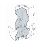 Simpson Strong-Tie A35Z (1-7/16" x 4-1/2") Framing Angle ZMAX Galvanized - 2