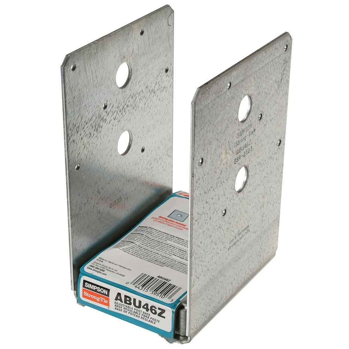 Simpson Strong-Tie ABU46Z (4" x 6") ABU Adjustable Post Base with Uplift - ZMAX Finish - 2