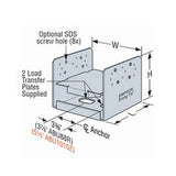 Simpson Strong-Tie ABU88Z (8" x 8") ABU Adjustable Post Base with Uplift - ZMAX Finish - 2