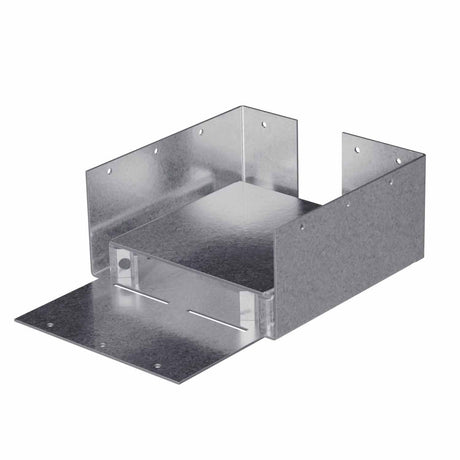Simpson ABW66RZ Strong-Tie ZMAX Galvanized Adjustable Standoff Post Base for Rough 6x6 (1 Each)