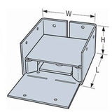 Simpson Strong-Tie ABW66Z (6" x 6") ABU Adjustable Post Base with Uplift - ZMAX Finish - 7