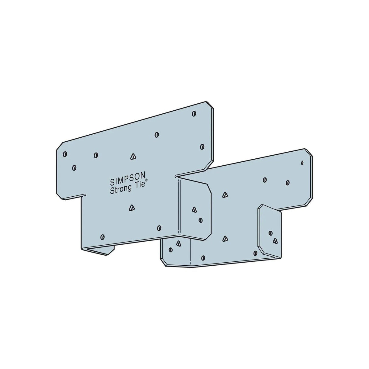 Simpson AC6 Strong-Tie Adjustable Post Cap for 6X Beam Zinc Galvanized - 3