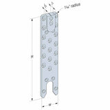 Simpson Strong-Tie ACBH3X15.37-KT (3" x 15-3/8") Concealed Joist-to-Beam Hanger Kit with Screws - 2