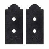 Simpson Strong-Tie APB44DSP (4" x 4") Outdoor Accents Mission Collection ZMAX Black Post Base Side Plate (2 Pack)