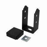 Simpson Strong-Tie APB44R (4" x 4" Rough) APB Outdoor Accents Adjustable Post Base - Black Powder Coated - 2