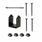 Simpson Strong-Tie APB66R (6" x 6" Rough) APB Outdoor Accents Adjustable Post Base - Black Powder Coated