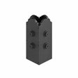 Simpson Strong-Tie APBDW44 (4" x 4") Decorative Post Base Cover - Black Composite Plastic