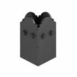 Simpson Strong-Tie APBDW66 (6" x 6") Decorative Post Base Cover - Black Composite Plastic