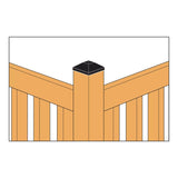 Simpson Strong-Tie APDPC6 (6" x6") Decorative Deck Post Cap - Composite Plastic - 3