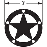 Simpson Strong-Tie APDTS3 (3" x 3") 12ga Decorative Star with Black Powder Coat Finish - 2