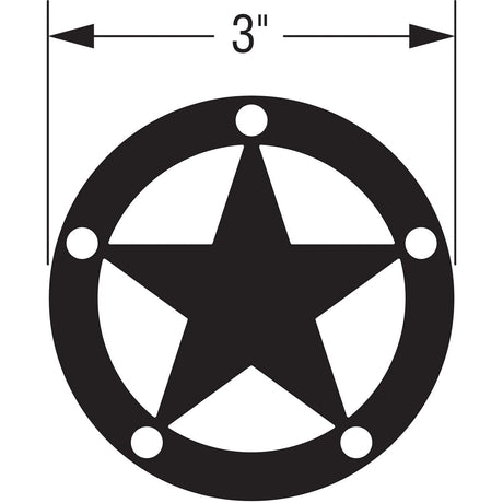 Simpson Strong-Tie APDTS3 (3" x 3") 12ga Decorative Star with Black Powder Coat Finish - 2