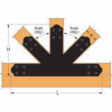 Simpson Strong-Tie APGP1212 (12:12 Pitch) Outdoor Accents Decorative Gable Plate - ZMAX/Black Powder Coated - 2